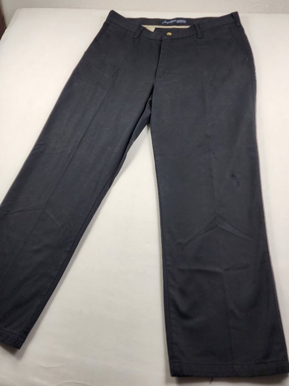 FLAW Wrangler George Strait Men's 36x30 Black Cowboy Cut Collection Slacks Soft
